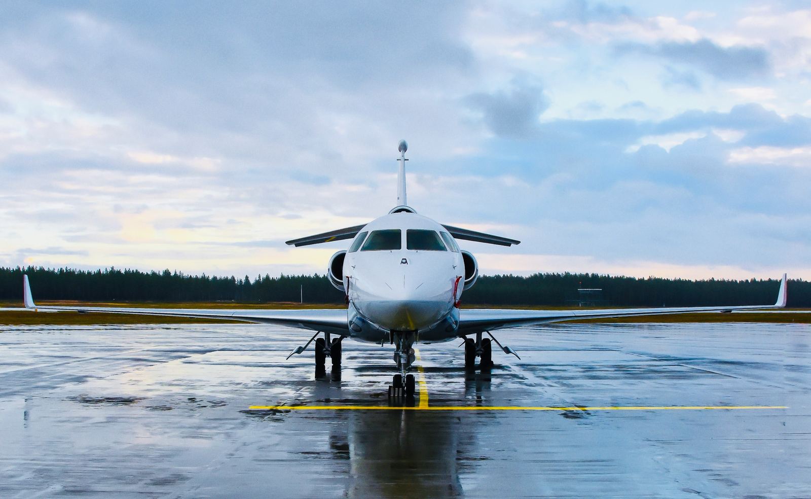 Aircraft at a London airport terminal
