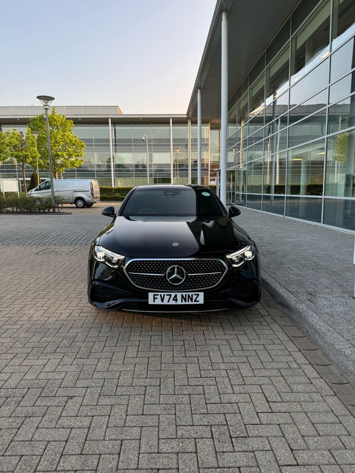 Front view of the Halcolux Mercedes-Benz E-Class